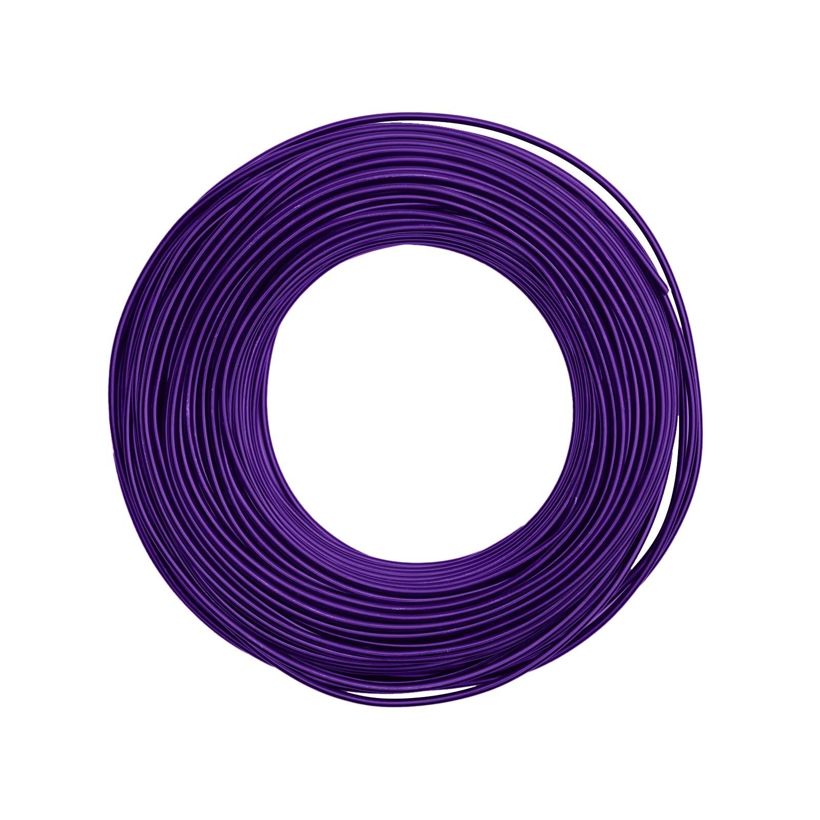 Alambre de aluminio para manualidades Vaessen Creative, hilo metálico flexible morado de 2,5 mm 1