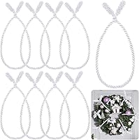 Vista 34 de Zhengmy 16 lazos de guirnalda de Navidad de 20 pulgadas, lazos decorativos de Navidad para barandilla, reutilizables y flexibles, para decoración