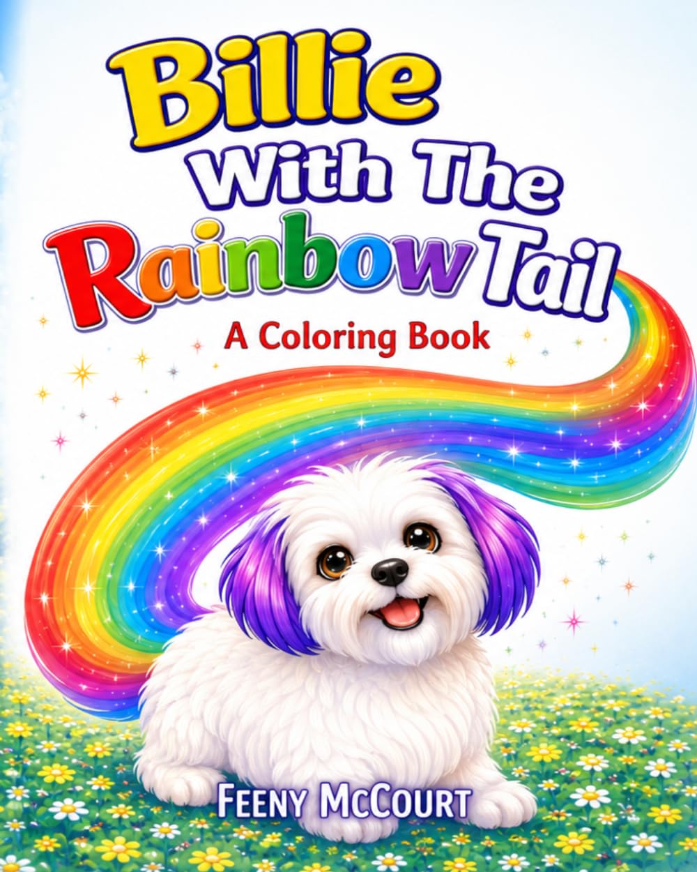 Billie With The Rainbow Tail Colors: A Coloring Book