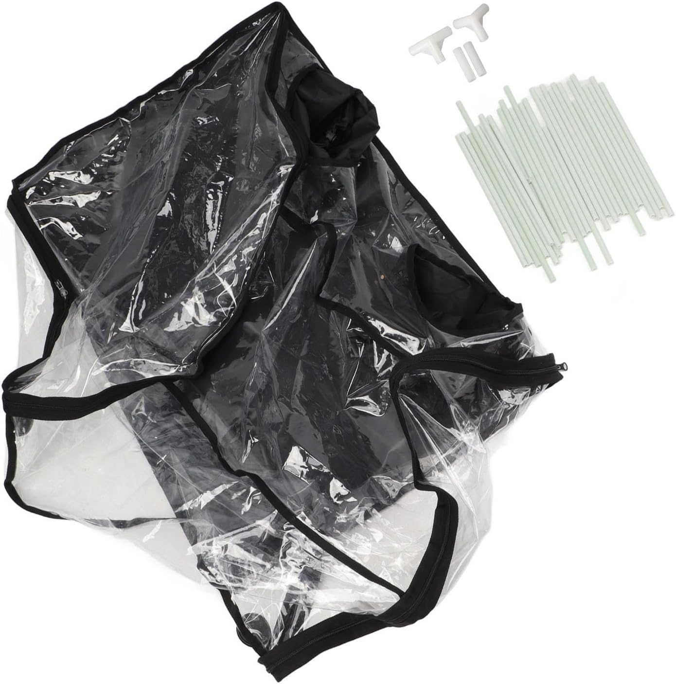 AUNMAS Mushroom Observation Box, Spacious Transparent Sturdy Mycology Still Air Box with Foldable Design and Tear Resisting Materials, for Home Scientists and Mushroom Growers