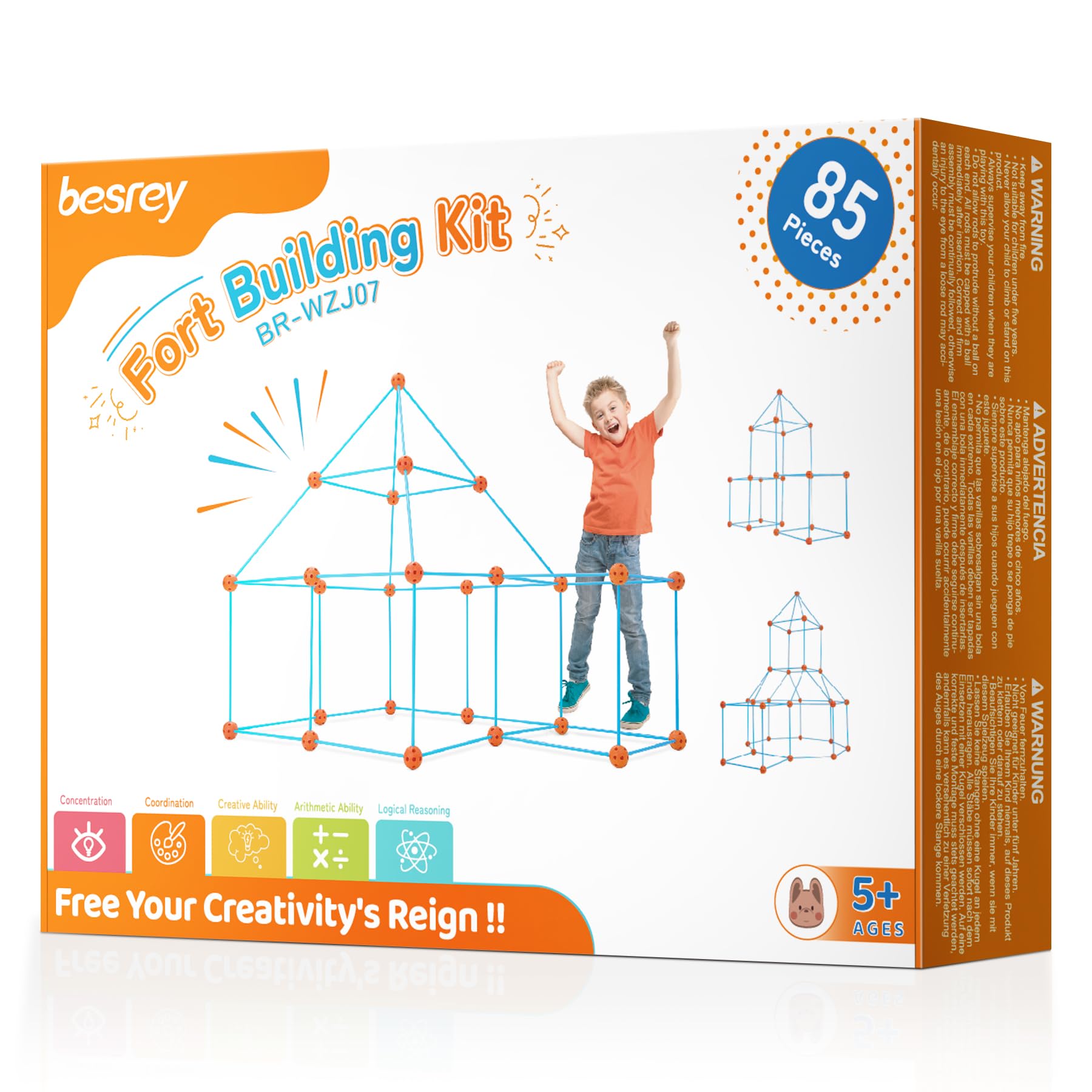 besrey 85pcs DIY Kinder Konstruktionsspielzeug