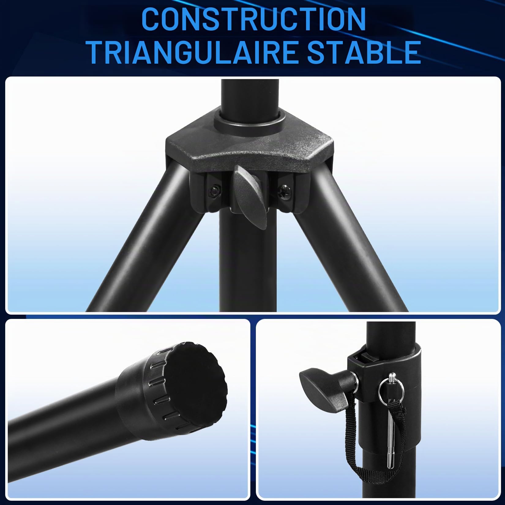 Turnart Support pour Cible de fléchettes Jeu de Flechette électronique Mobile Support pour Cibles Standard - Accessoire électronique - 106-200 cm - 3,7 kg