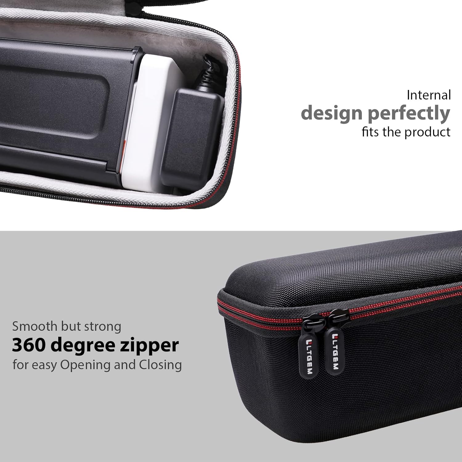 LTGEM Hard Case for Brother ADS-1700W / ADS-1800W / ADS-1300 / ADS-1200 / ADS-1350W / ADS-1250W Wireless Document Scanner - Travel Protective Carrying Storage Bag - Image 6