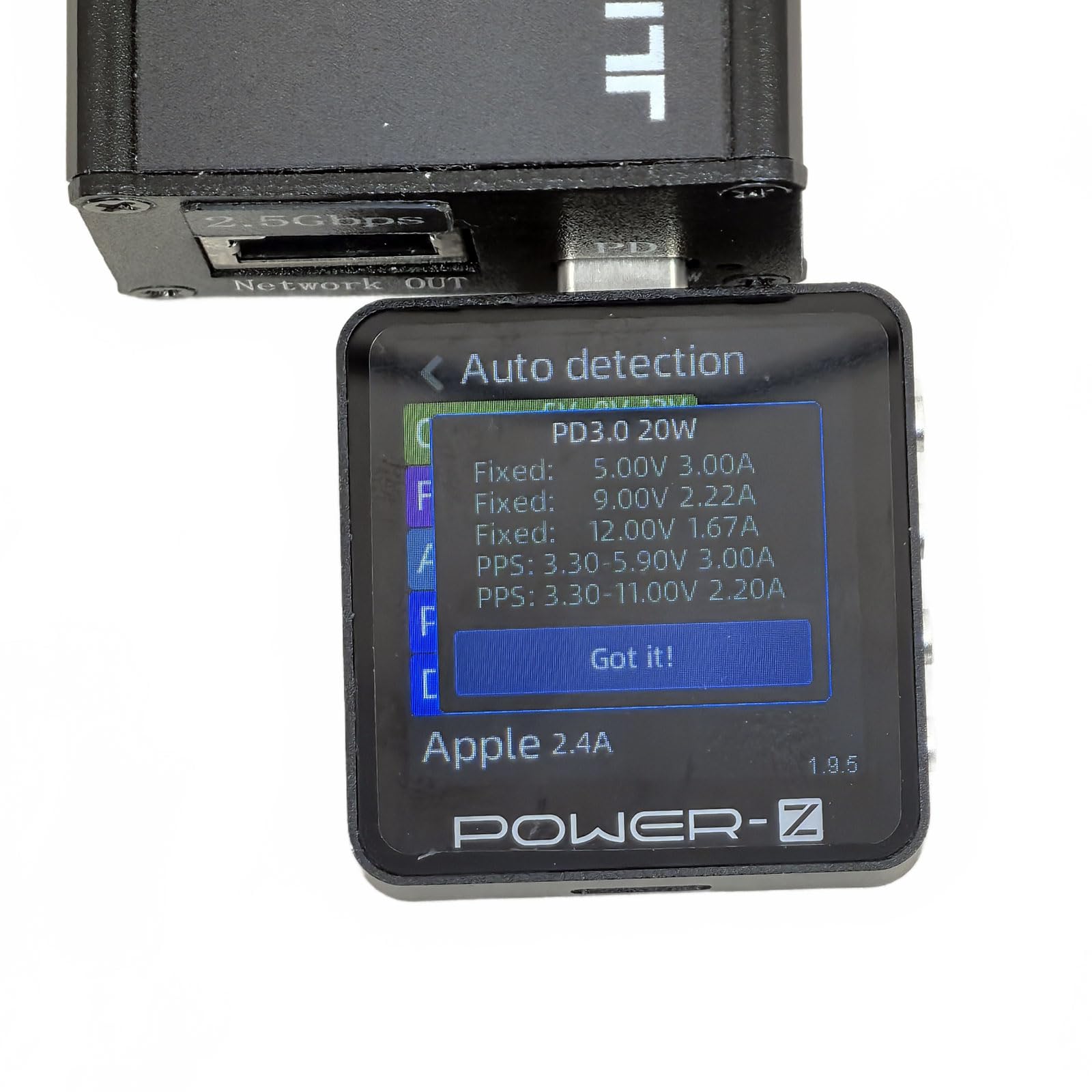 Splitter PoE da 2,5 Gbps e adattatore passthrough a USB Type-c 20W PD3.0 PPS QC 4+/3.0 802.3at