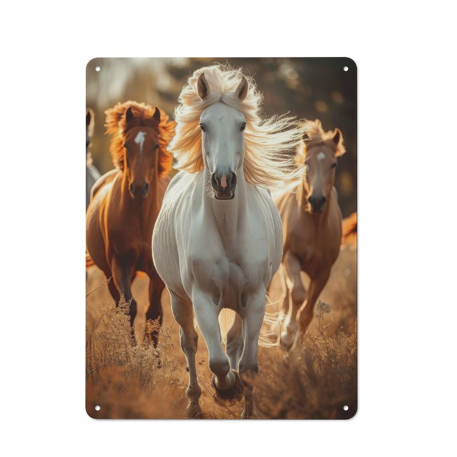 Garage Style Metal Wall Sign 40x30cm Featuring House, Garage Wall Decor for Garage, Hobby Room, Office Or Man Cave