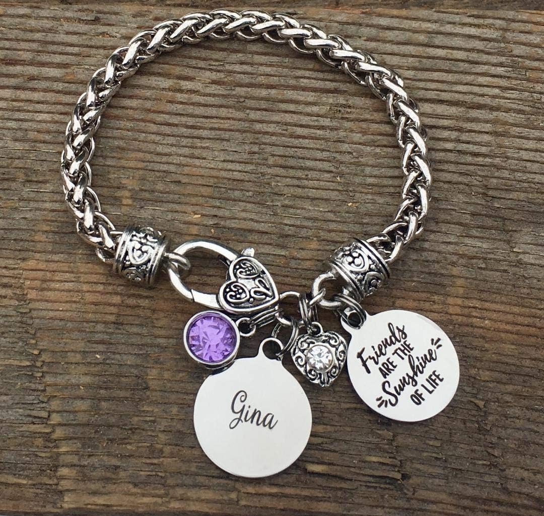FRIENDSHIP bracelet, Birthday gift,Best friend gift, amethyst, Friend birthday gift, 40th birthday, Gifts for HER, 60th birthday 50th