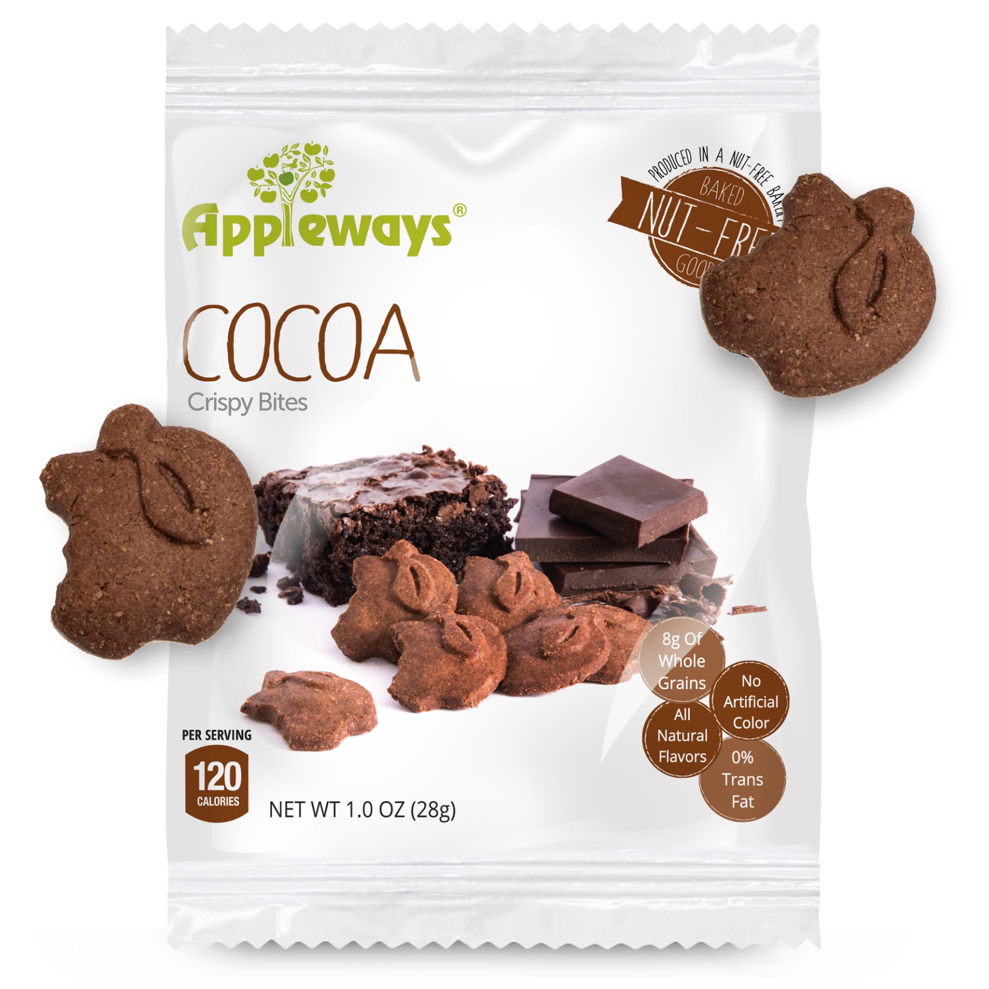 Appleways Cocoa / 1 Ounce (Pack of 108) / Brown Chocolate