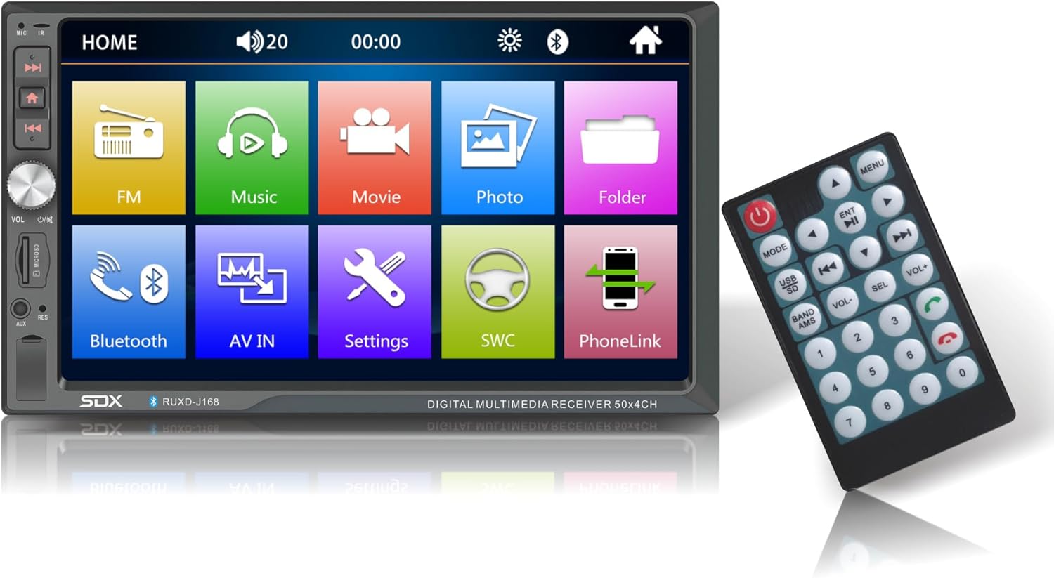 Sondpex RUXD-168: 7" Radio Receiver & Multimedia Player