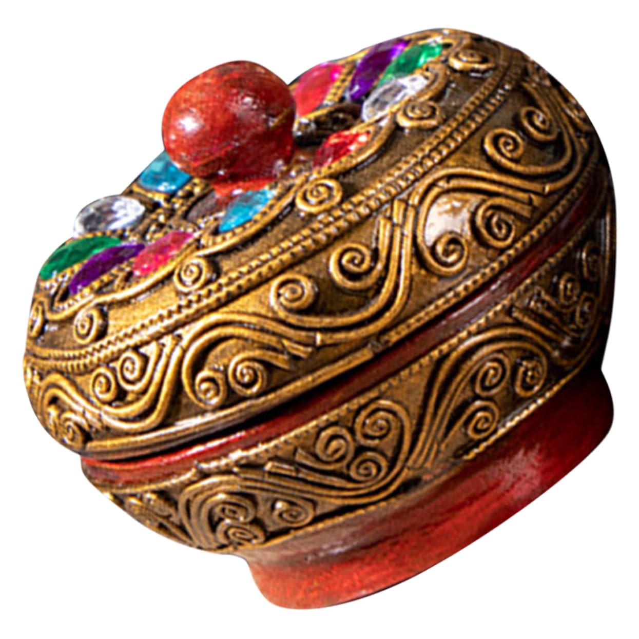 Support de rangement bijoux ancien et boîte compacte style rétro