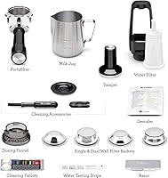 Vista 8 de Breville Barista Touch - Máquina de café expreso BES880BSS, acero inoxidable cepillado