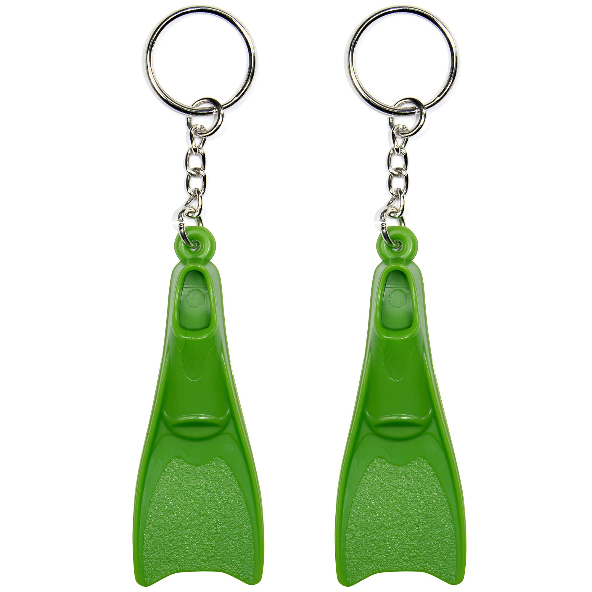 Flow Mini Swim Fin Keychain - Key Chain with Swimmer Fins and Key Ring in Assorted Colors