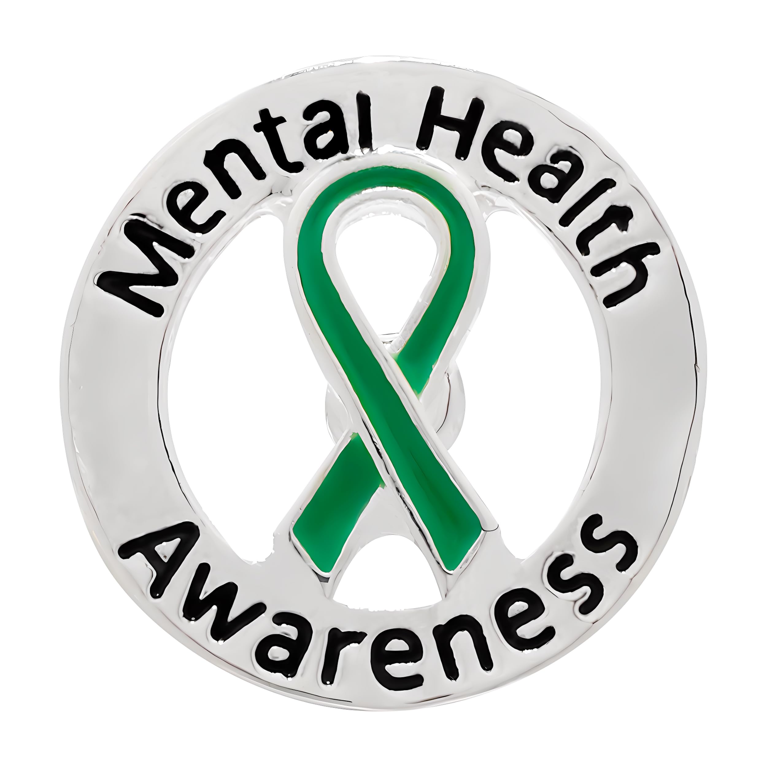 Green Ribbon Awareness Pins - Wholesale Pack Pins for Cerebral Palsy, Glaucoma, Mental Health, Bipolar Disorder, Organ Donation, Liver Cancer- Perfect for Gift-Giving and Fundraising