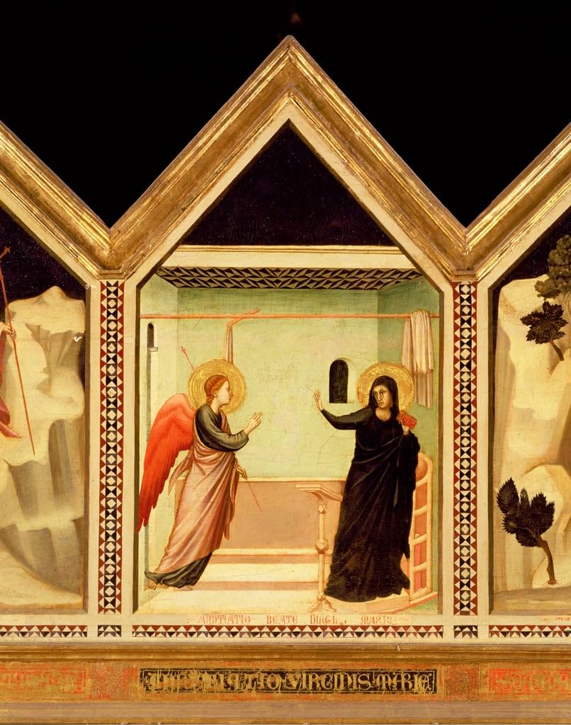 Tableau Annonciation polyptyque de Sainte Réparate impression haut de gamme - 5