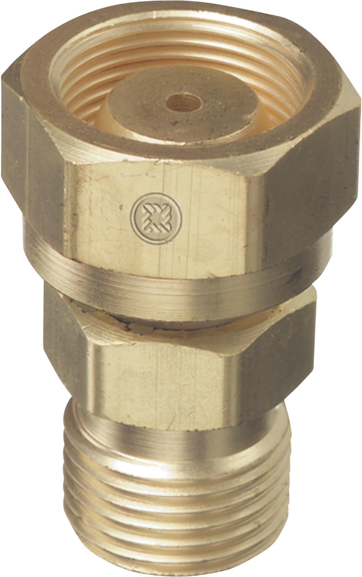 Thoroughbred Acetylene Cylinder to Regulator Adapter, Size #2, CGA-520 Valve to CGA-300 Regulator, Model# TBH 319