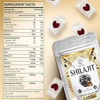 Vista 2 de 1400 mg Shilajit 60 gomitas con 1000 mg Shilajit tabletas 60