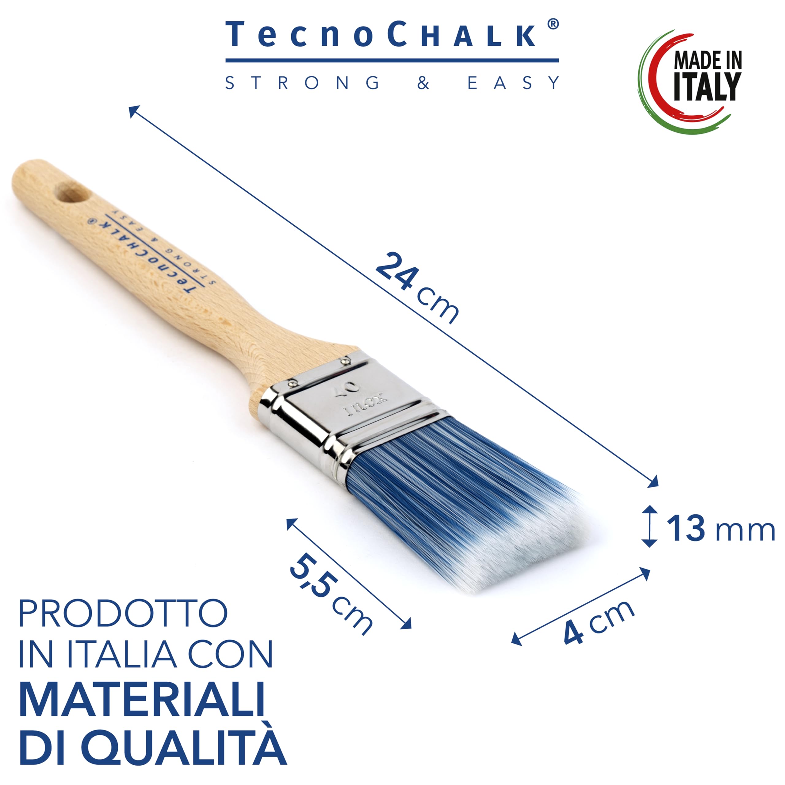 I Love Chalk Paint – Kit Completo Vernice, Finitura e Pennello - Pittura Senza Carteggiare – Colore Rosso Ossido (375ml Chalk Paint + 375ml Finitura + Pennello 40mm)