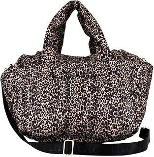 Animal Print Travel Bag, 42L x 29W x 24H cm, Zipper Closure, Adjustable Strap with Double Handle