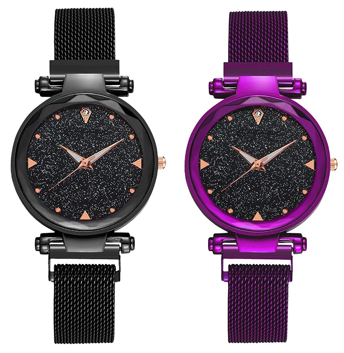 The Shopoholic Analogue Purple Black Dial Womens Magnet Combo Watch(S-451-453) (B07VNXXDGH) Amazon Price History, Amazon Price Tracker