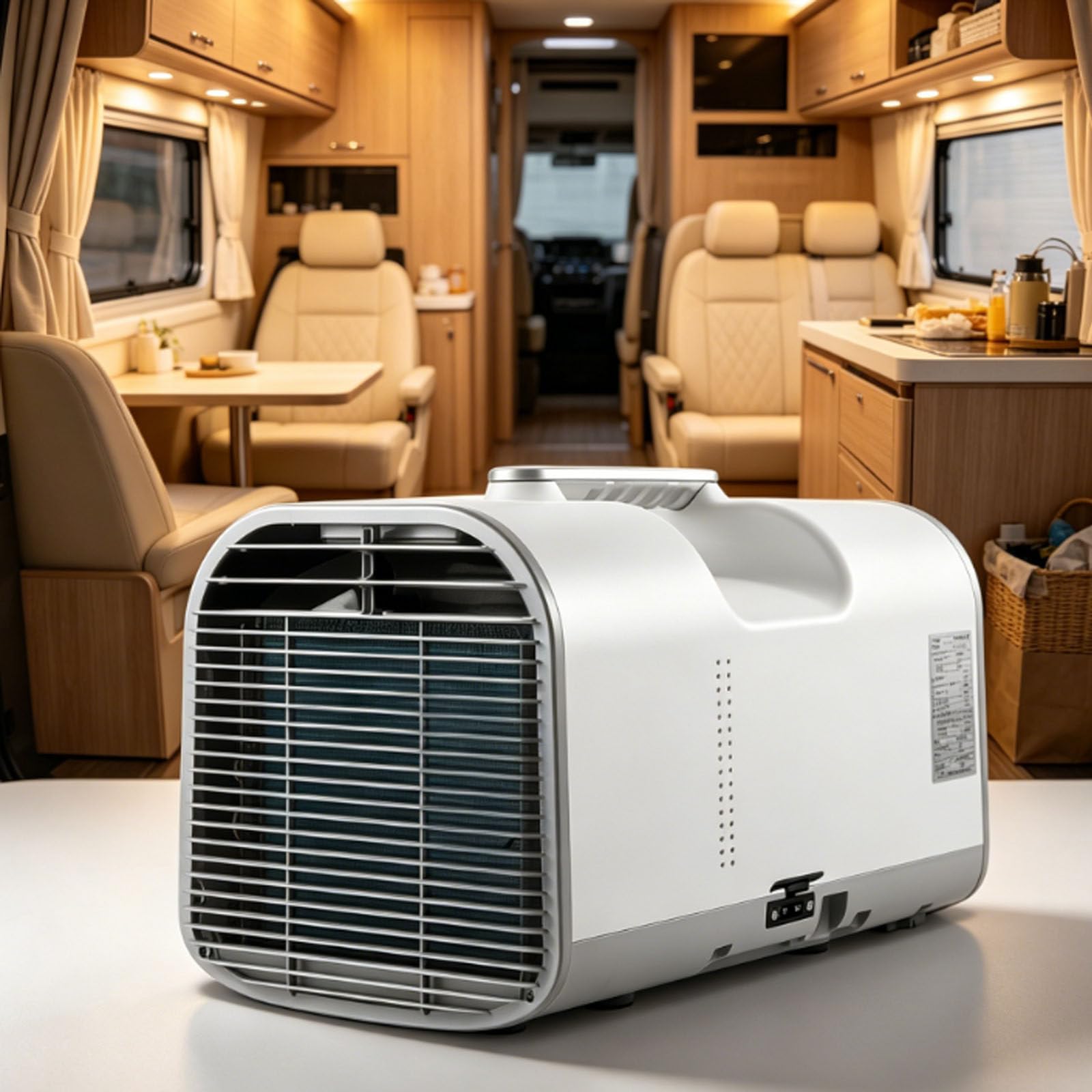 smafoseedding Quiet Portable Air Cooler,Portable Air Conditioner For Room, Mobile Air Conditioner With Dehumidifier & Sleep Mode, 42db, Cools 161 Sq Ft, Auto Evaporation, Compact Travel Ac AC1500W