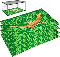 Tfwadmx 4-Pack Reptile Carpet 20x12 Inch Terrarium Liner for Bearded Dragons, Leopard Geckos, Snakes, Turtles - Reusable Reversible Cage Mat