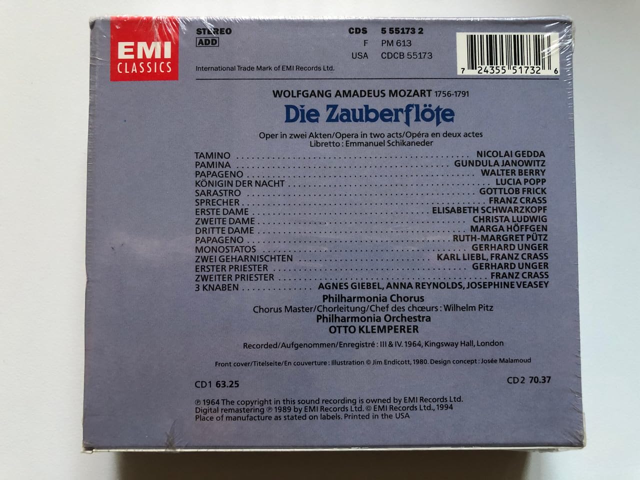 Mozart : La Flûte Enchantée / Die Zauberflöte