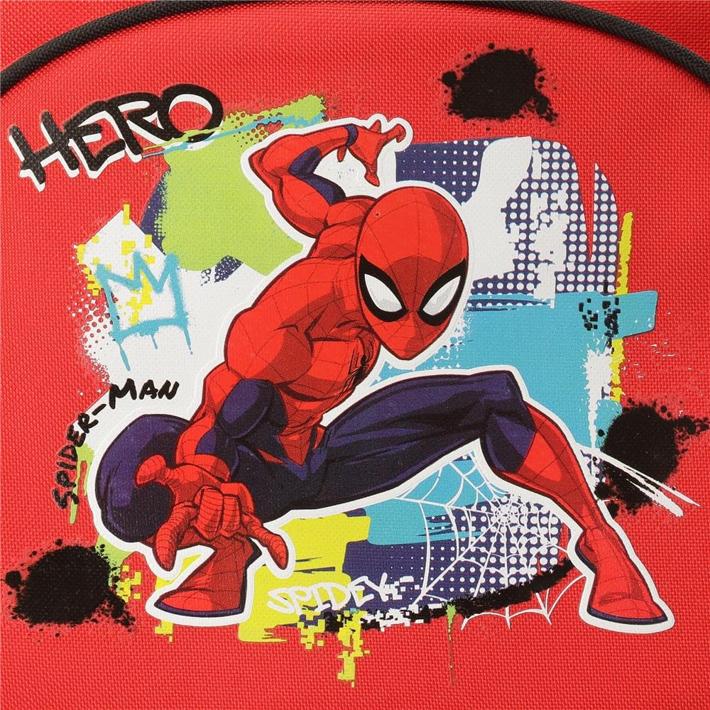 Disney Spiderman Urban Equipaje- Bolsa de Mensajero, Niños, Rojo