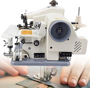 Hemming Machine, Portable Blind Stitch Sewing and Embroidery Machine, Maximum Speed 1200rpm, Needle Pitch 3-8mm, Includes Pedal and 10 Needles