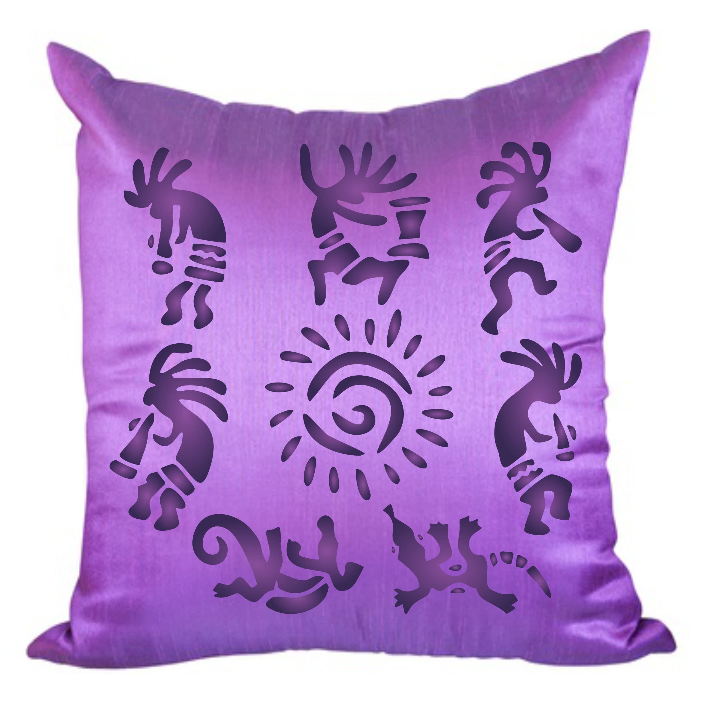 Kokopelli Wall Art Stencil, 11.43 x 11.43 cm (S) - Kachina Spirit Mythology Hopi Zuni Indians Stencils for Painting Template - Image 3