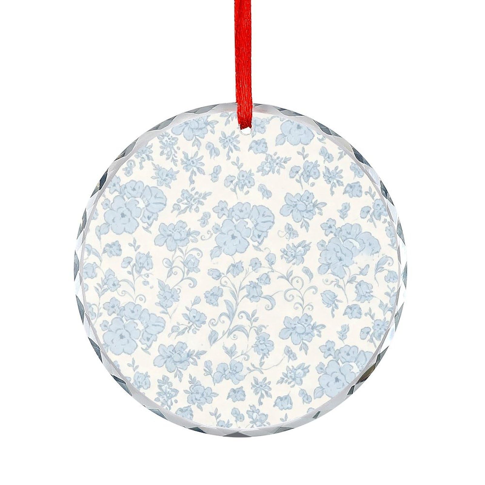 Btcowzrv Style Lavender Floral Round Ornament Hanging Pendant Decor