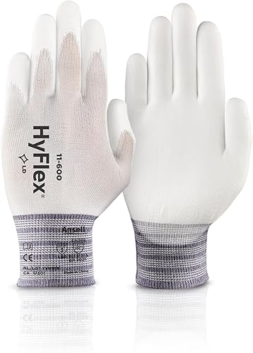 Miniatura 6 de Ansell HYFLEX 11-600 - Guantes industriales de nailon ligeros con revestimiento de palma para fabricación de metal, automotriz, talla grande (9),