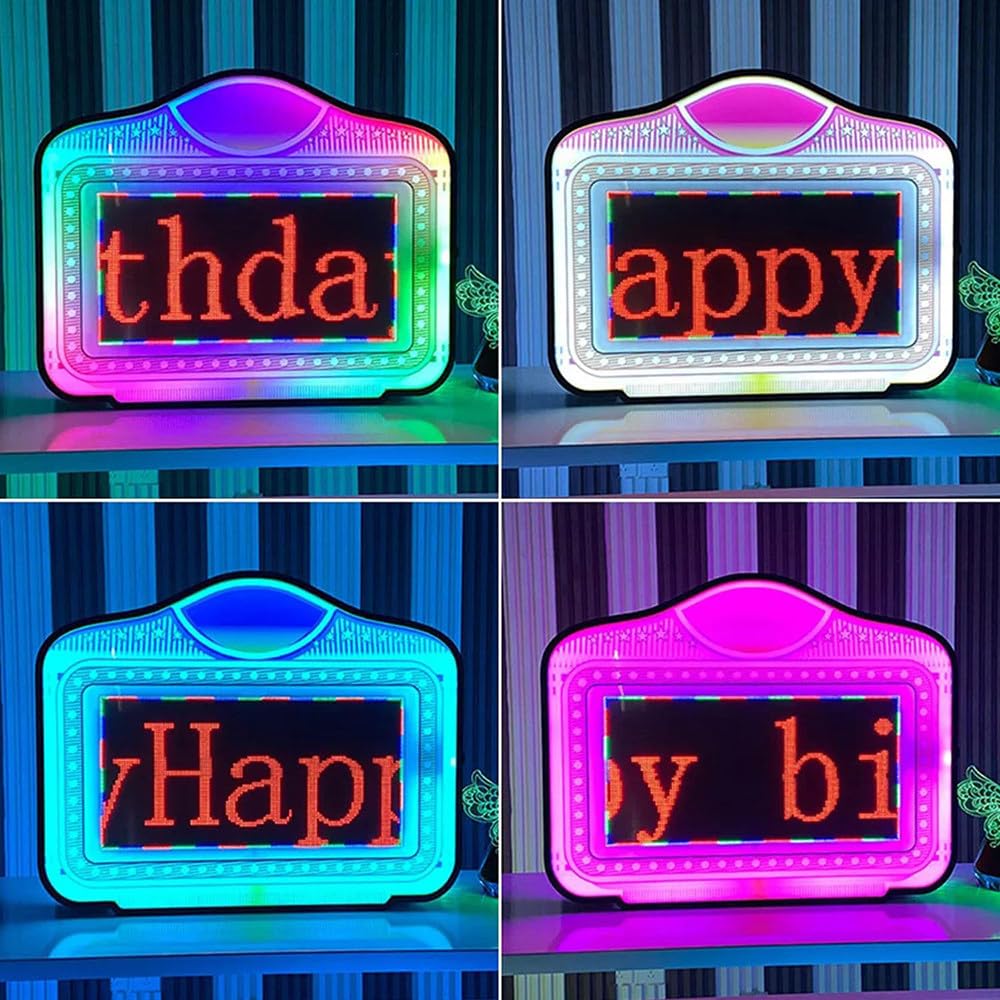 LYDZUSDP Night Club Signs Custom VIP Board LED Message Board,Remote Control,Bottle Service Signs for Night Club,Bar and More