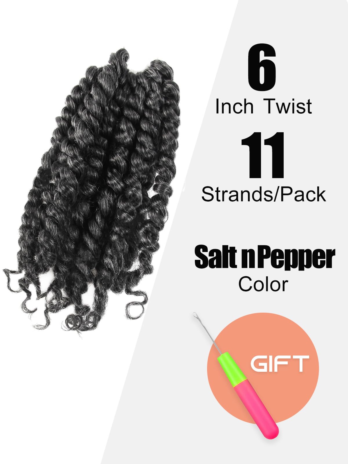 KAVSORAPI Pre-Twisted Passion Twist Crochet Hair, 8-Pack