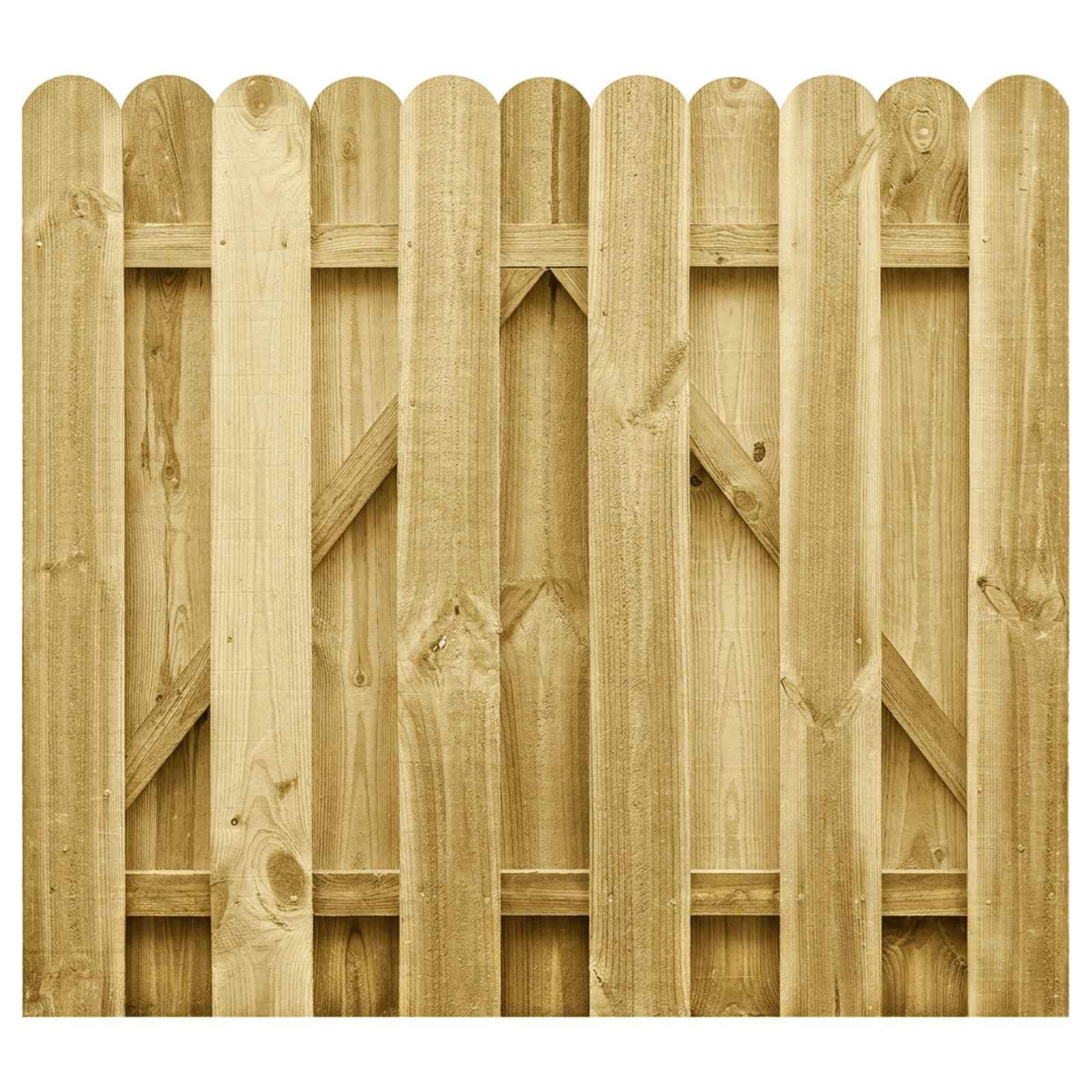 Puerta de jardín de 100 x 100 cm de pino macizo con impregnación verde resistente a la intemperie, elegante diseño arqueado, resistente a la intemperie y a la putrefacción, ideal para jardín