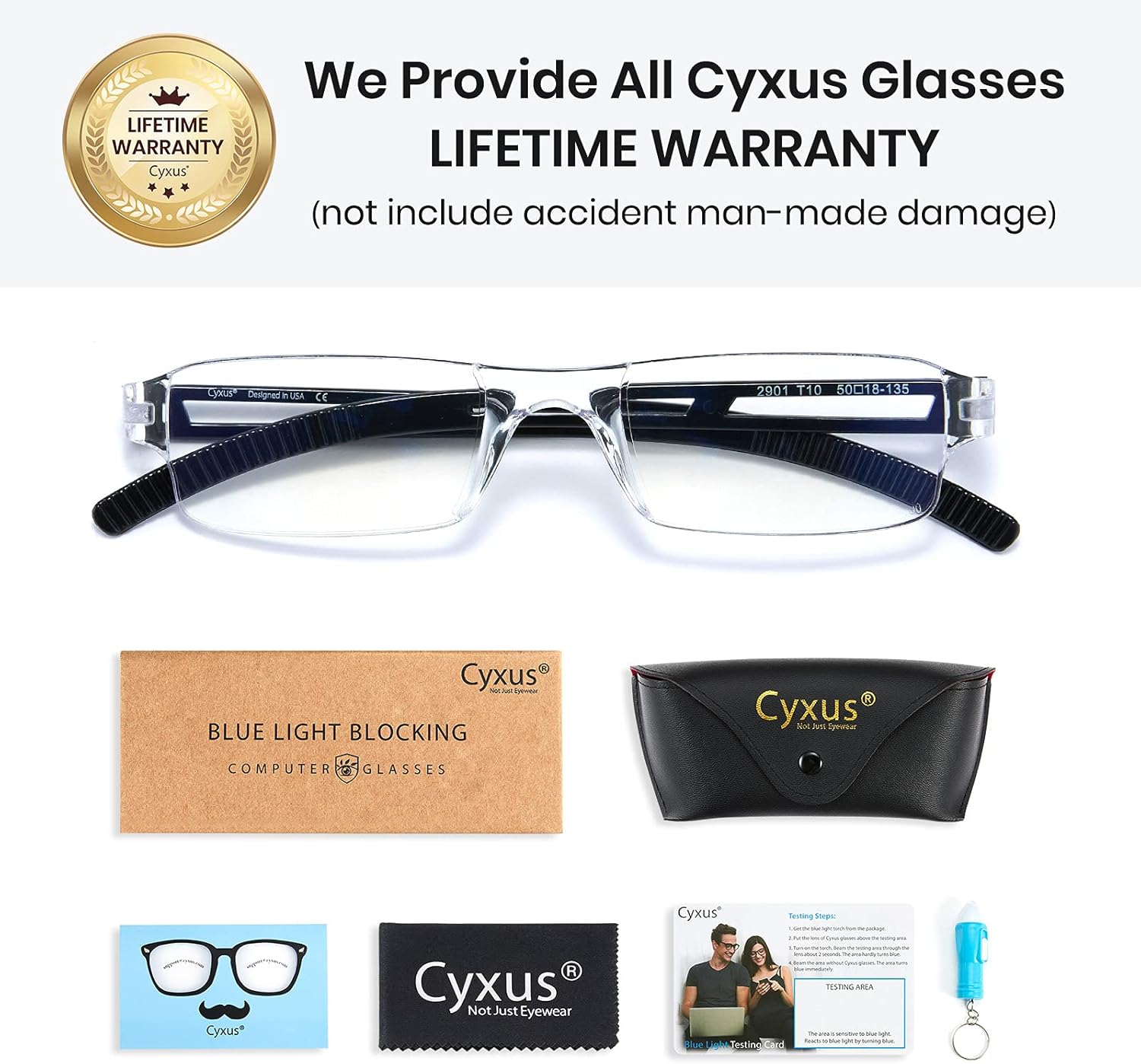 🔥 Cyxus Anti UV Glare Harmful Blue Light Computer Glasses Readers Integrated Reading Glasses - Choose Your Magnification (2901T25, 2.50X) Promo Discount Up To 70% Off Cyxus Anti UV Glare Harmful Blue Light Computer Glasses Readers Integrated Reading Glasses - Choose Your Magnification (2901T25, 2.50X)