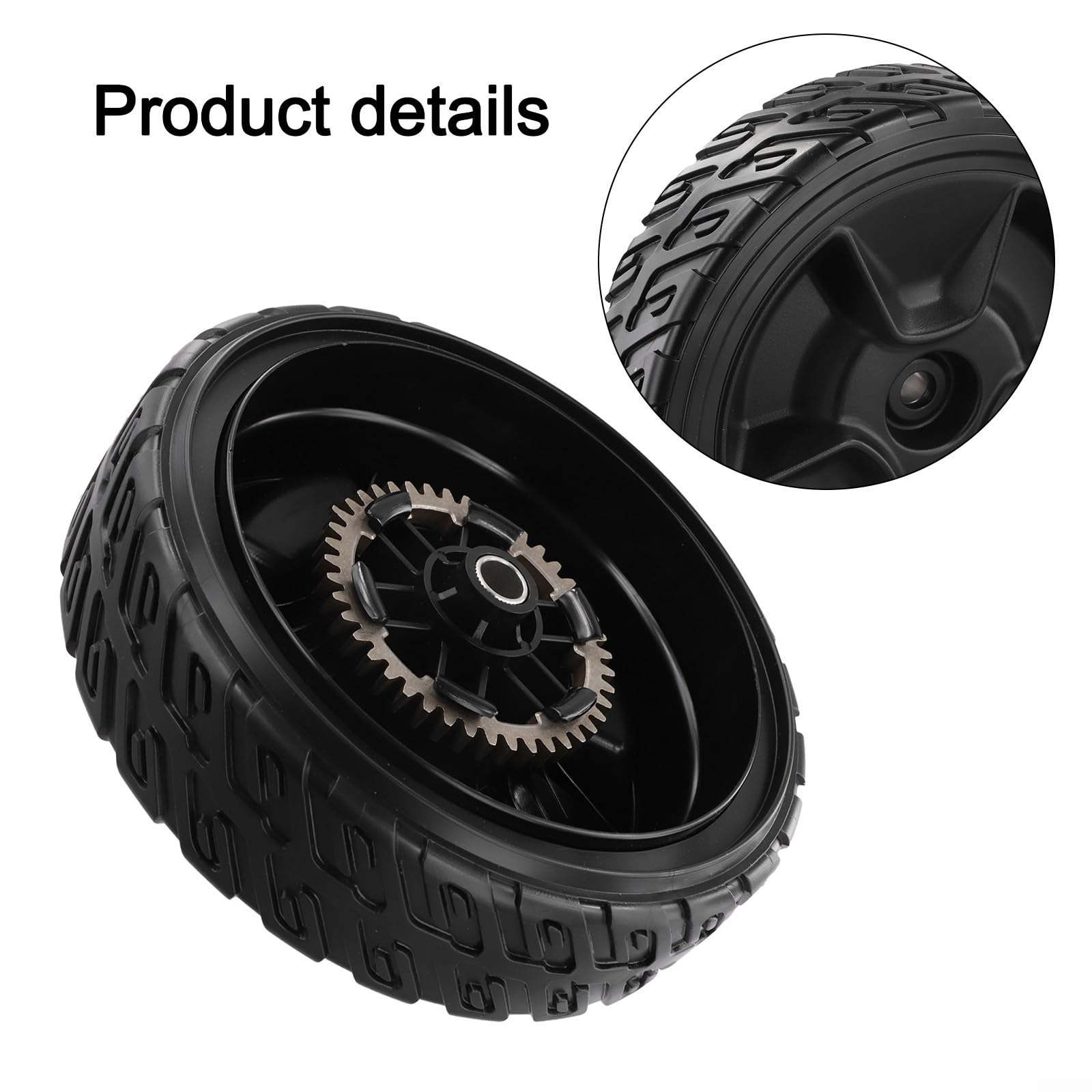 Ruote per tosaerba da 20,3 cm in gomma e plastica per Honda HRN216 VKA VKAA A VYA VYAA che supportano la compatibilità OEM e il funzionamento costante (ruota posteriore)