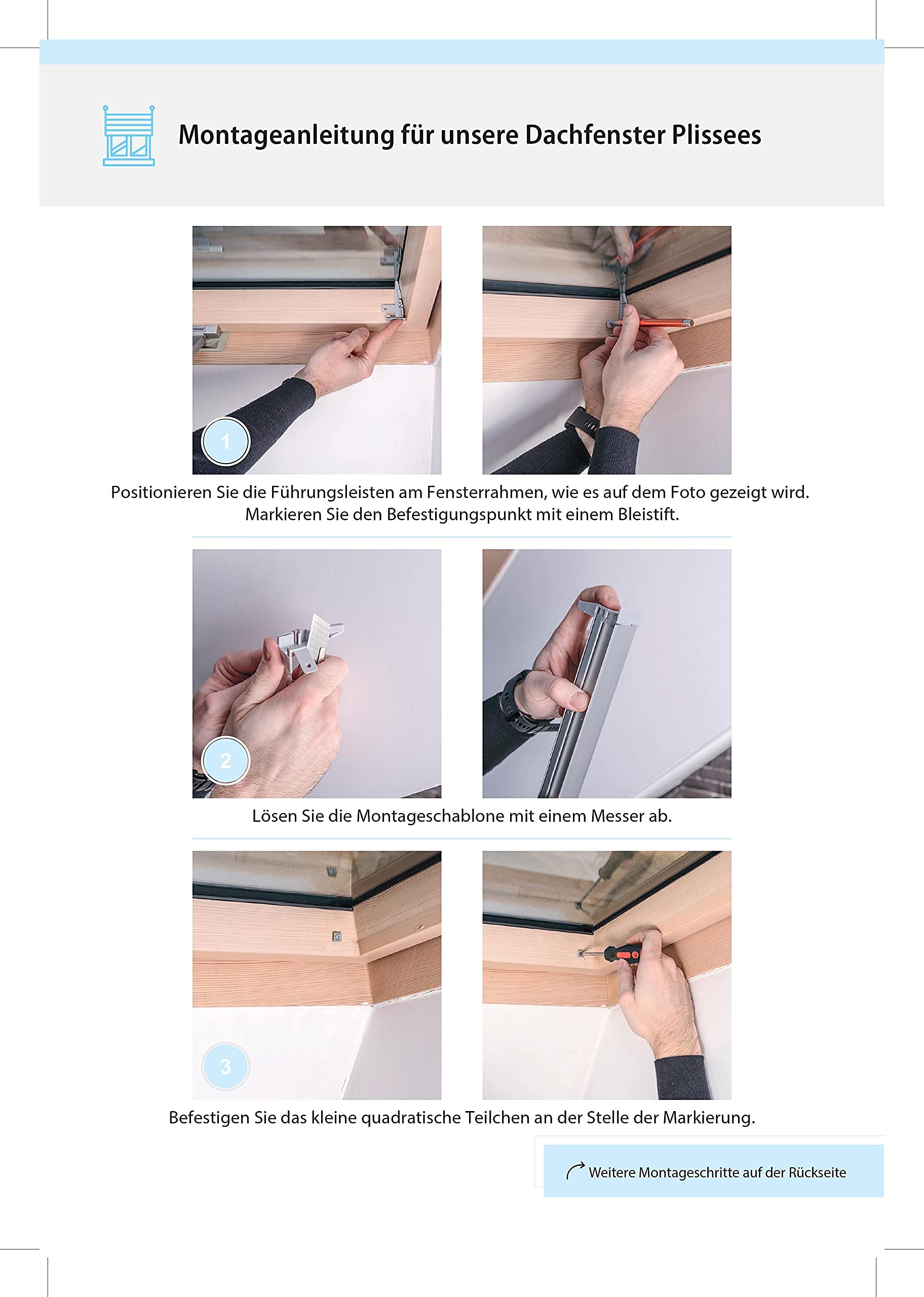 Store enrouleur occultant thermique pour fenêtre de toit - Blanc sable, cappuccino, gris clair, gris foncé, baies, vert clair, vert foncé, bleu - Convient pour Velux Fakro (114 x 118 bleu)