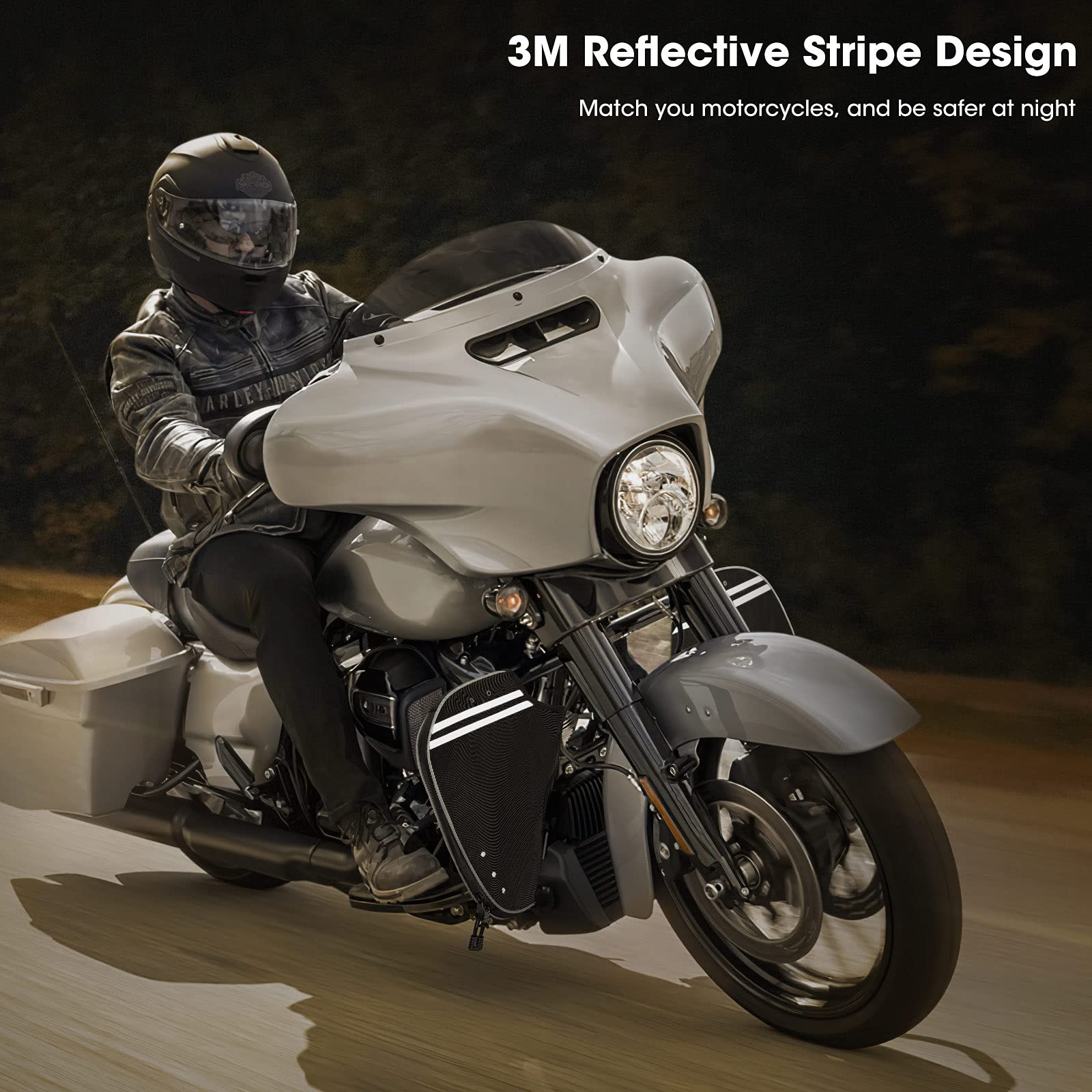Street Glide Soft Lowers Chaps, Motorcycle Leg Warmers for Touring Road