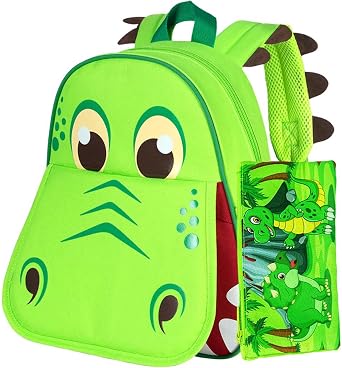 Toddler Backpack for Girls and Boys, Preschool Bookbag, 12" Cute Cartoon Animal School Bag