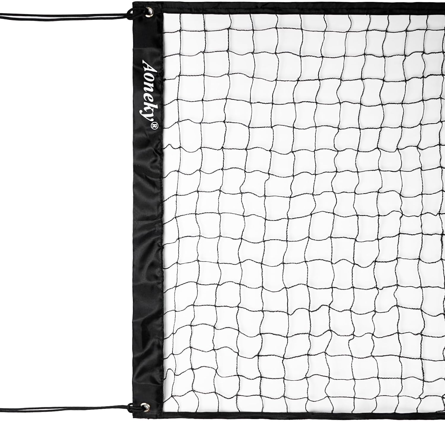 Aoneky 32FT Volleyball Net Only Outdoor Portable Replacement Net for Backyard Beach Pool Garden 32 x 3ft Standard Size Nylon Net with 4 Ties No Top Cable for Easy Setup Poles Not Included