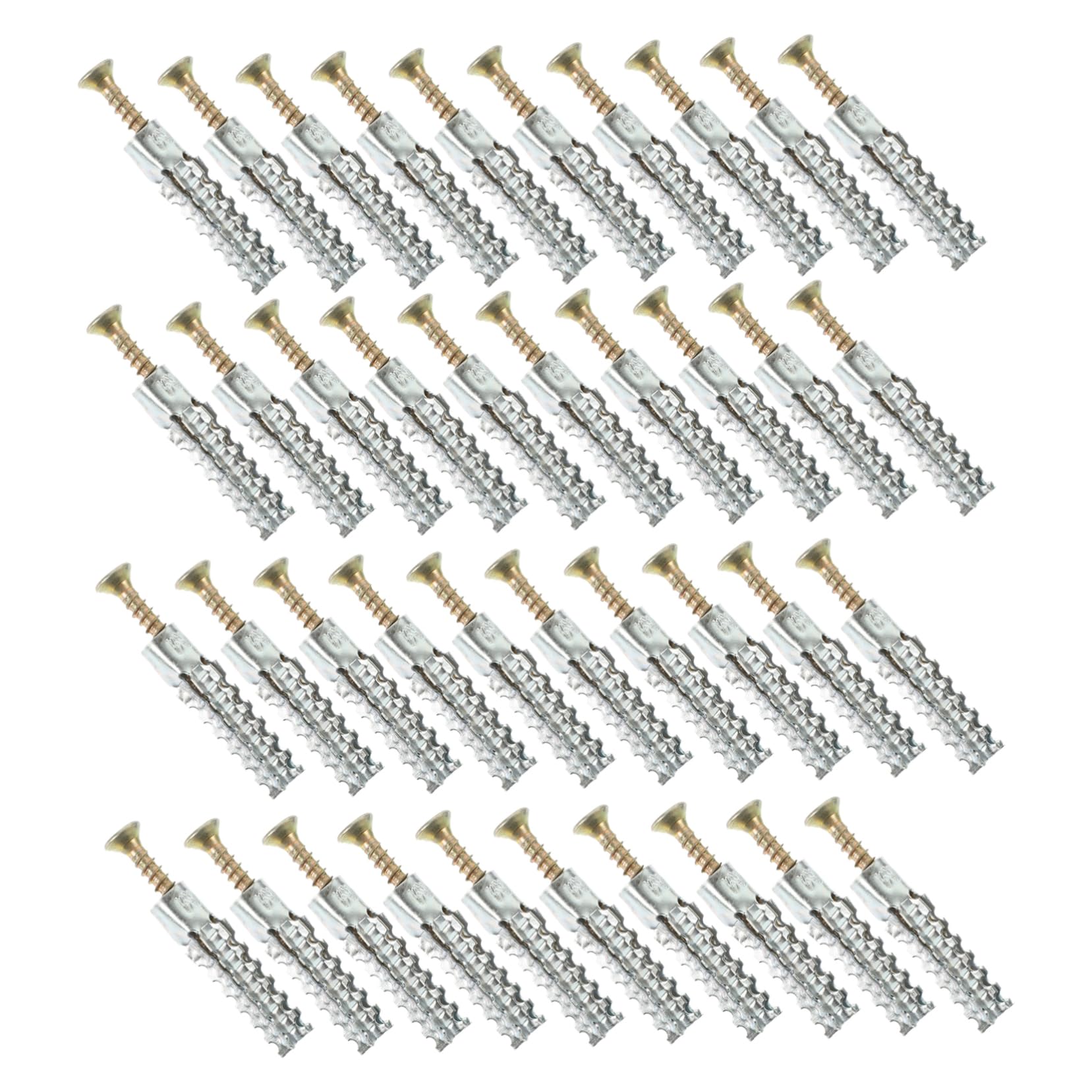 ARTIBETTER Explosion Nut Wall Anchors 50 Pieces Heavy Duty Drywall Anchors for Drywall Plaster Concrete Cavity Walls Bathrooms Kitchens Random Color