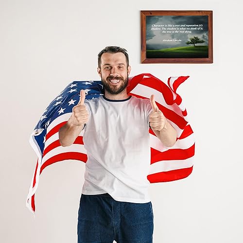 Miniatura 4 de Character Is Like a Tree - Abraham Lincoln Inspirational Wall Decor Print, Patriotic Landscape Motivational Art For Home Decor, Office Decor,