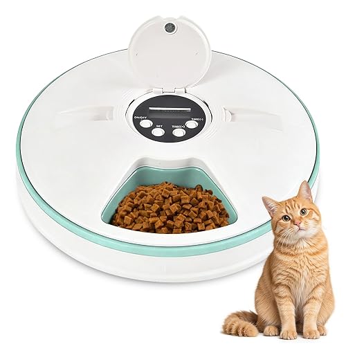 Comedero automático para gatos, comedero automático para gatos, comida húmeda para gatos con temporizador