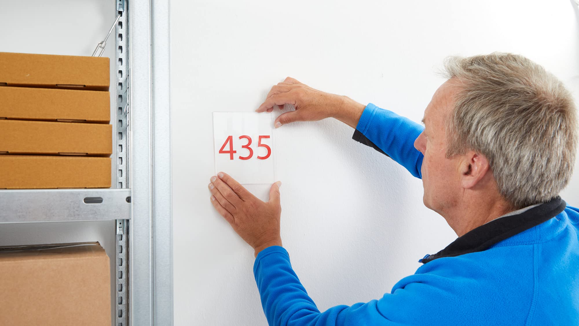 tesa fix 64621 Cinta adhesiva doble estándar resistente a la humedad para fijación y fijación, cinta adhesiva transparente, 25 m x 5 cm, paquete de 6 unidades