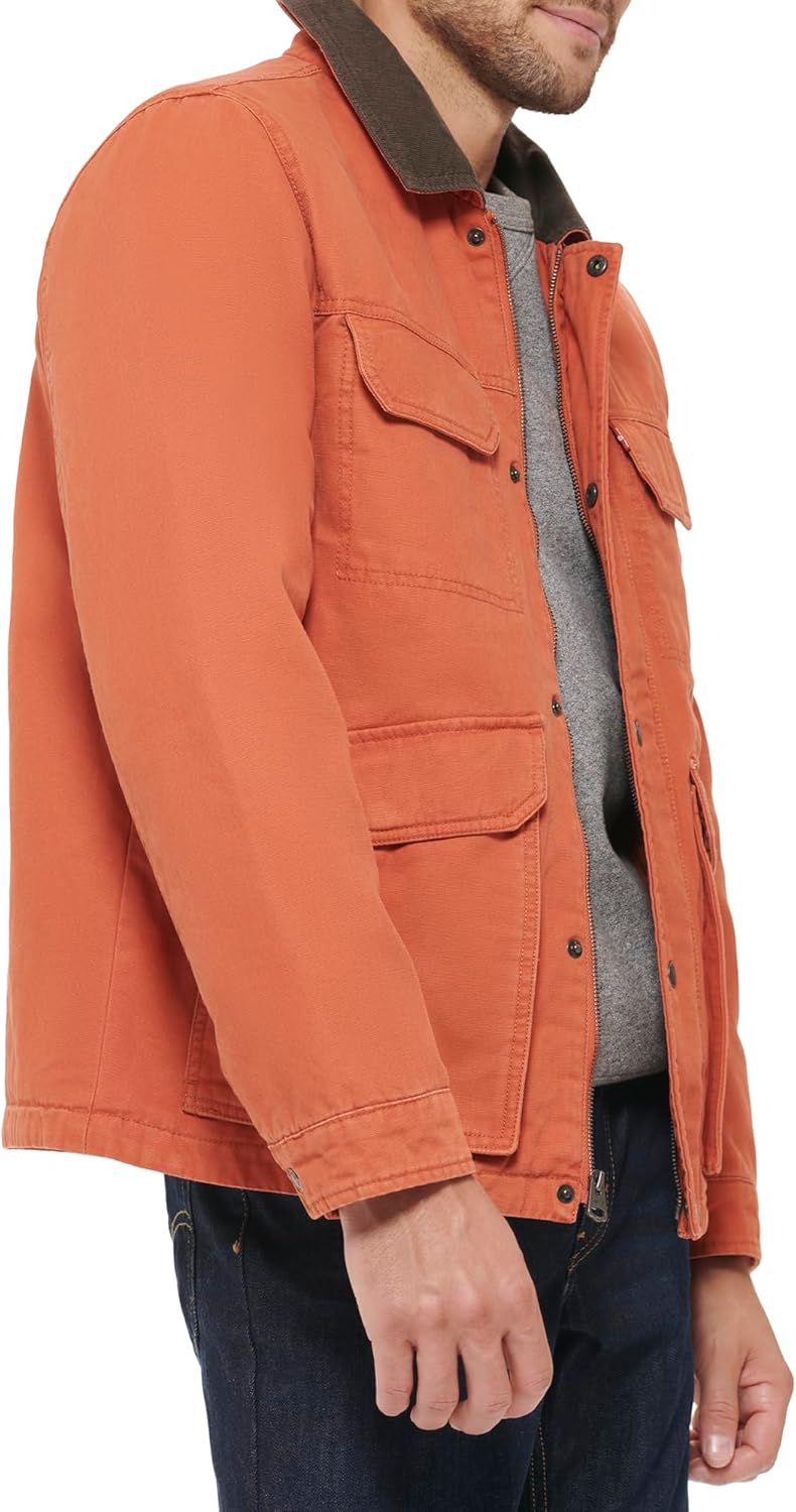 Levi's Men's Cotton 4-pocket Depot Jacket With Corduroy Collar