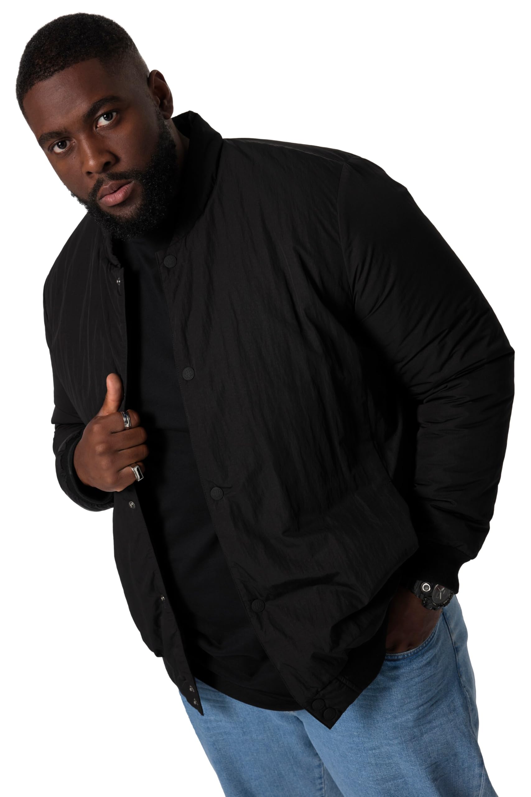 STHUGE Bomberjacke, Steppjacke, Stehkragen, recycelt 831649