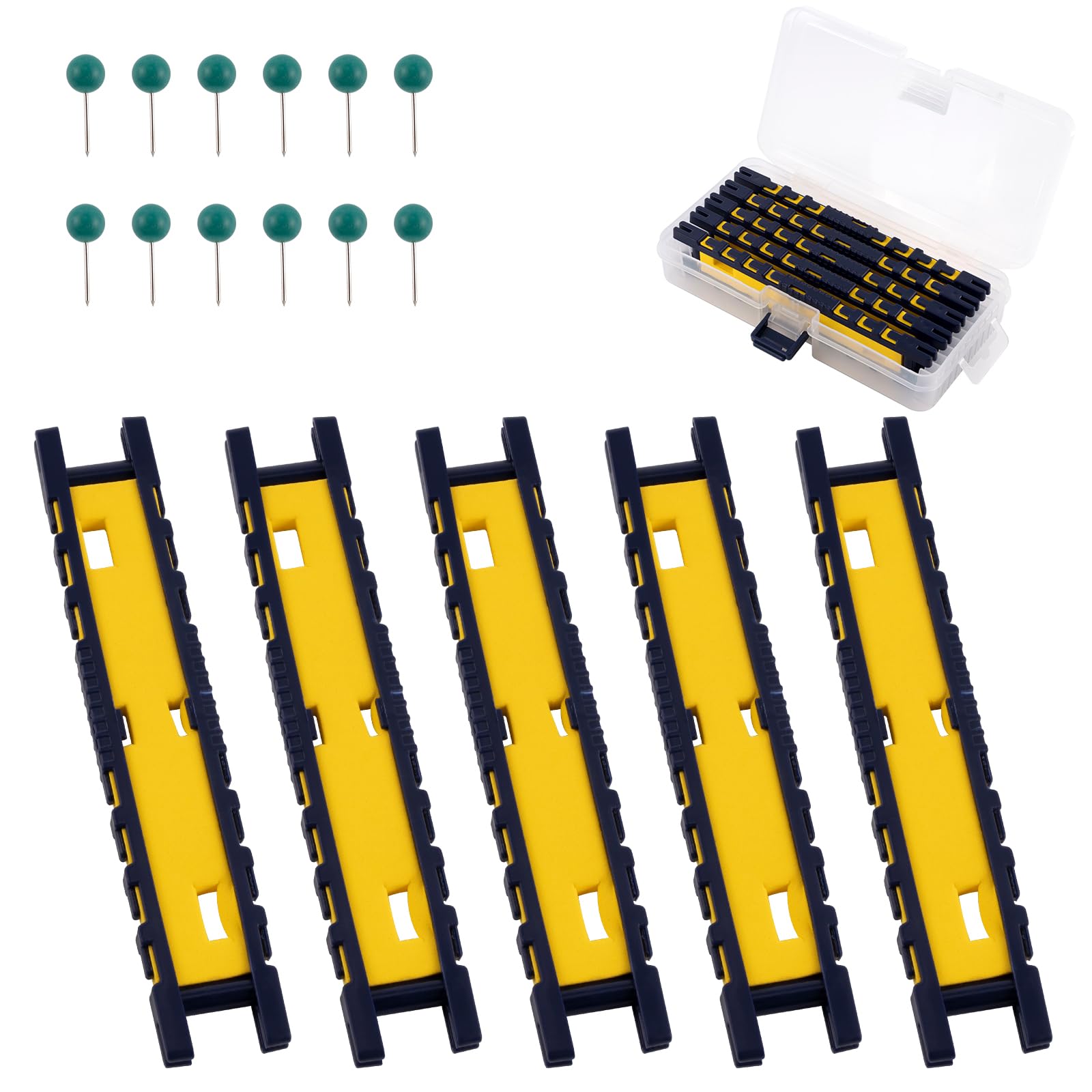 Dr.Fish Fishing Snelled Hook Holder for Leader Line Rig Foam Board Snell Organizer with Tackle Box