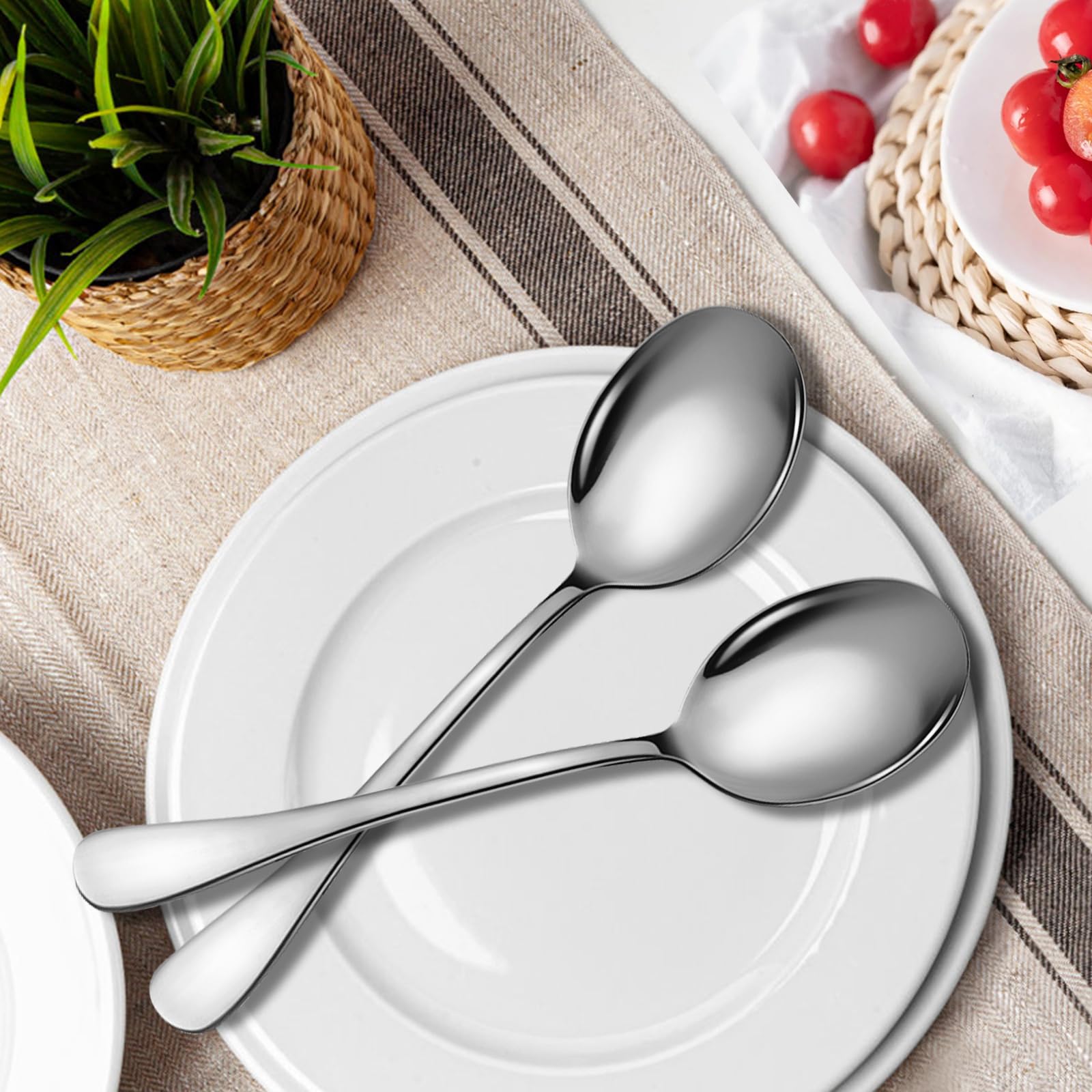 KEYOXY Serving Spoons - 8 Piece Set -5