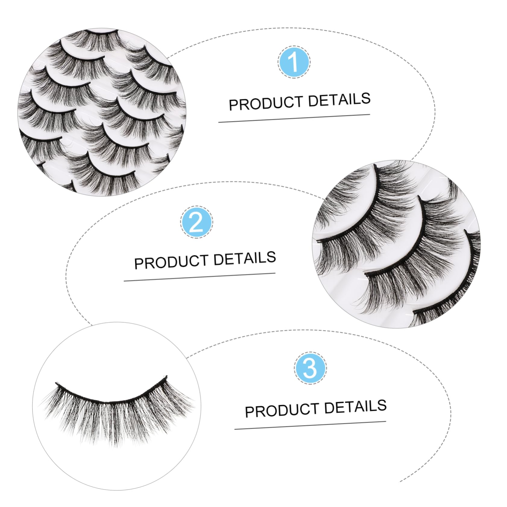 FOMIYES 5 Boxen Make-up-falsche Wimpern Natürlicher Look Falsche Wimpernhilfe Künstliche Wimpern Für Den Alltag Und Partys