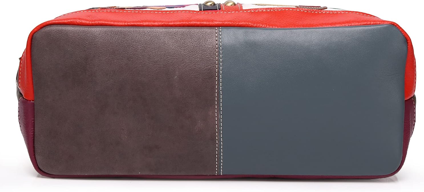 Lederen schoudertas | Multicolor | 552209