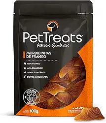 PET TREATS - 1 Petisco Natural Mordidinhas de Frango - 100g